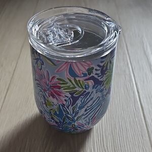 Lilly Pulitzer Vibrant Floral Tumbler with Lid